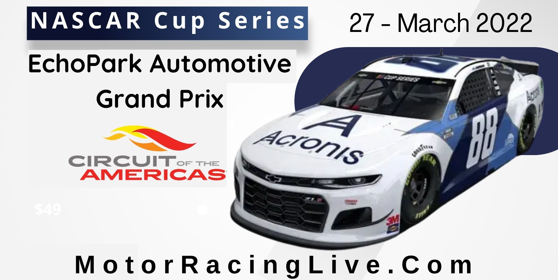Nascar Cup Series race at COTA Live