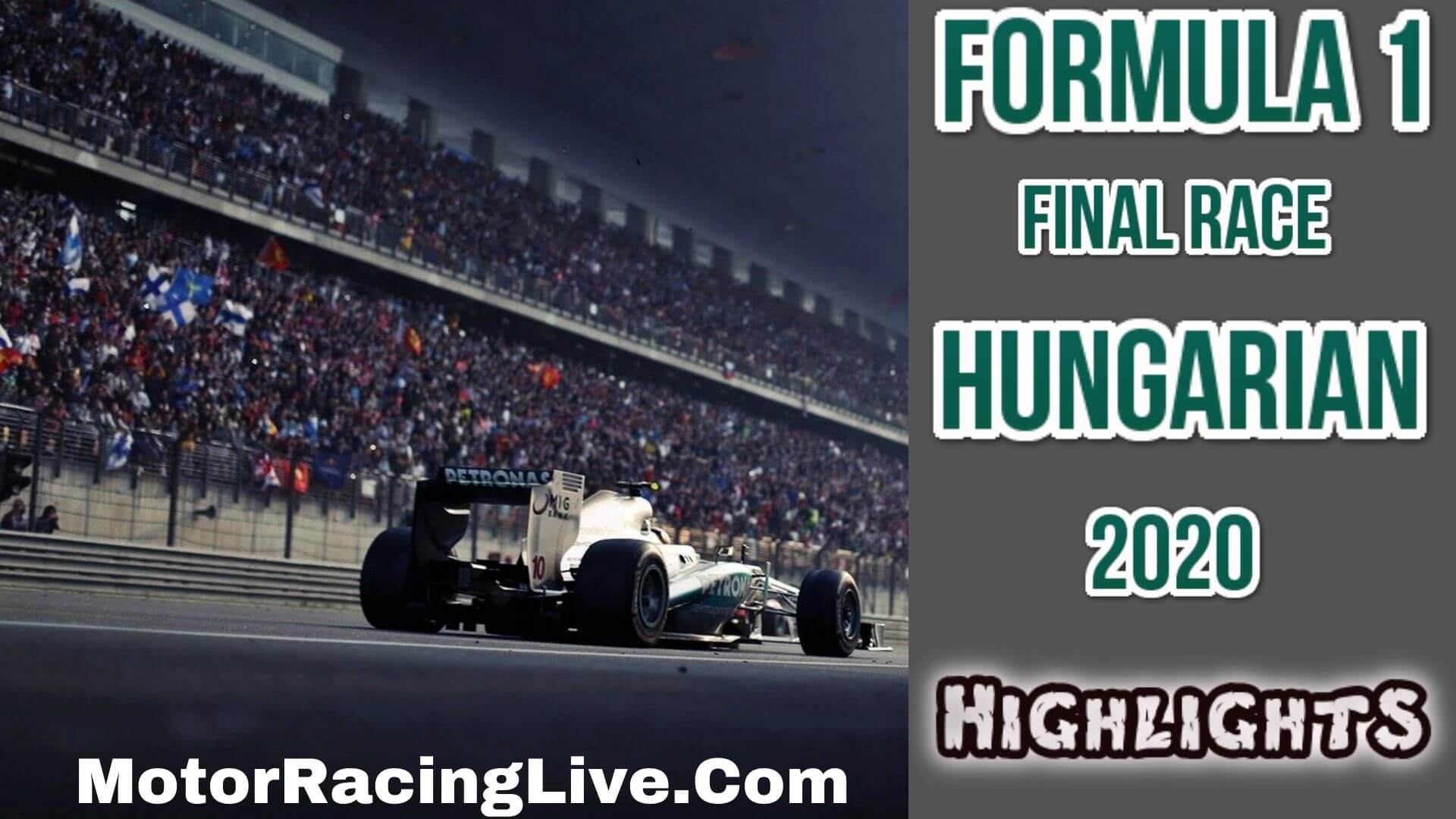 F1 Final Race Hungarian GP Race 2020 Highlights