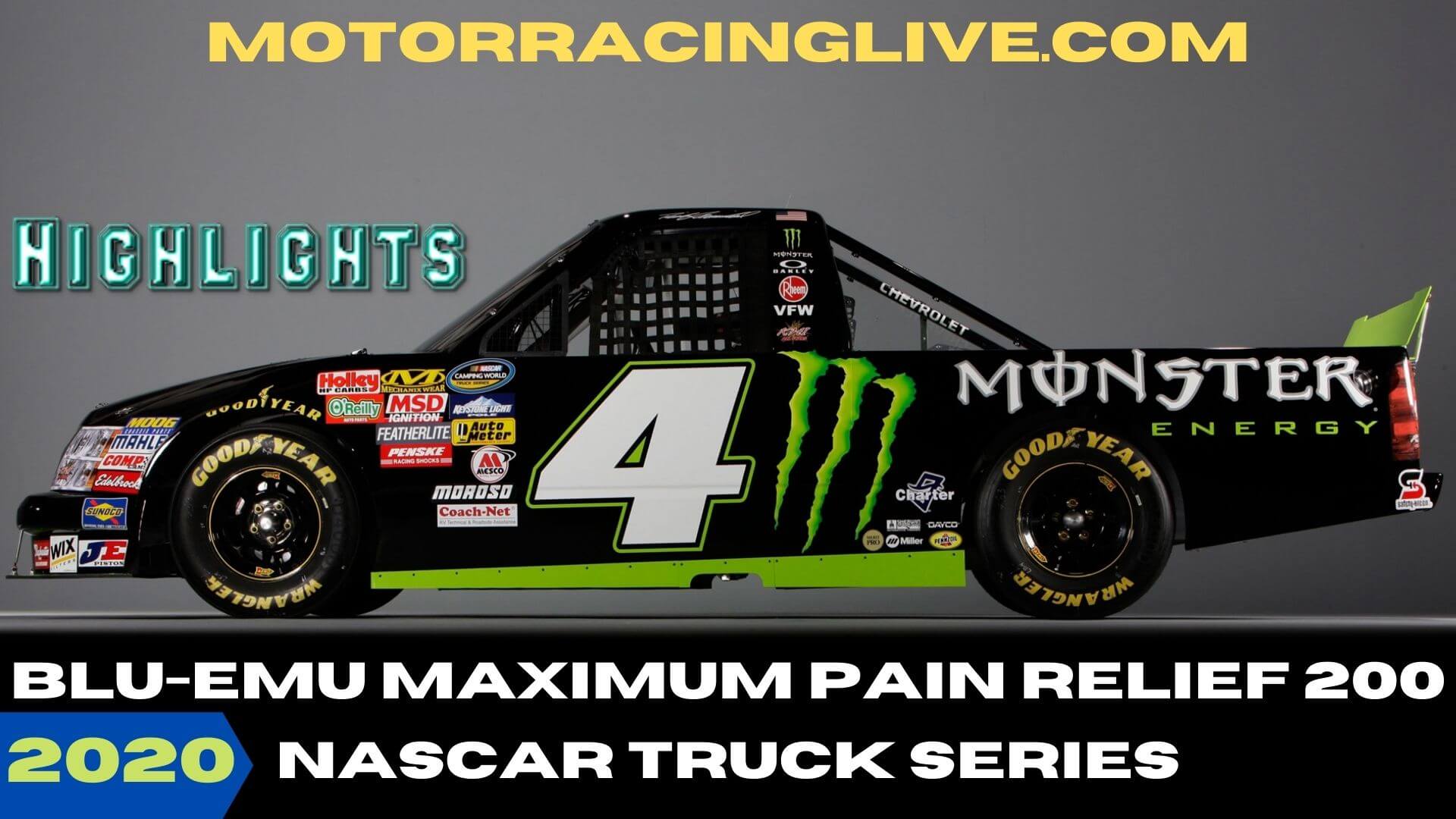 Blu Emu Maximum Pain Relief 200 Highlights Truck Series 2020