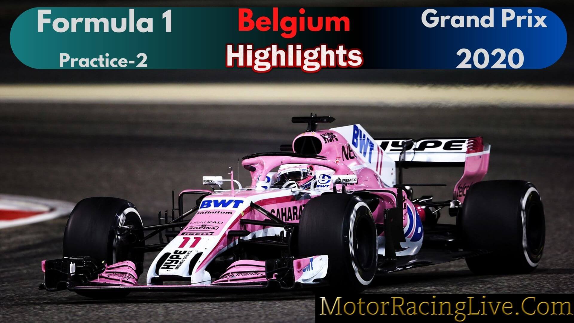 F1 Practice 2 Belgium GP Race 2020 Highlights