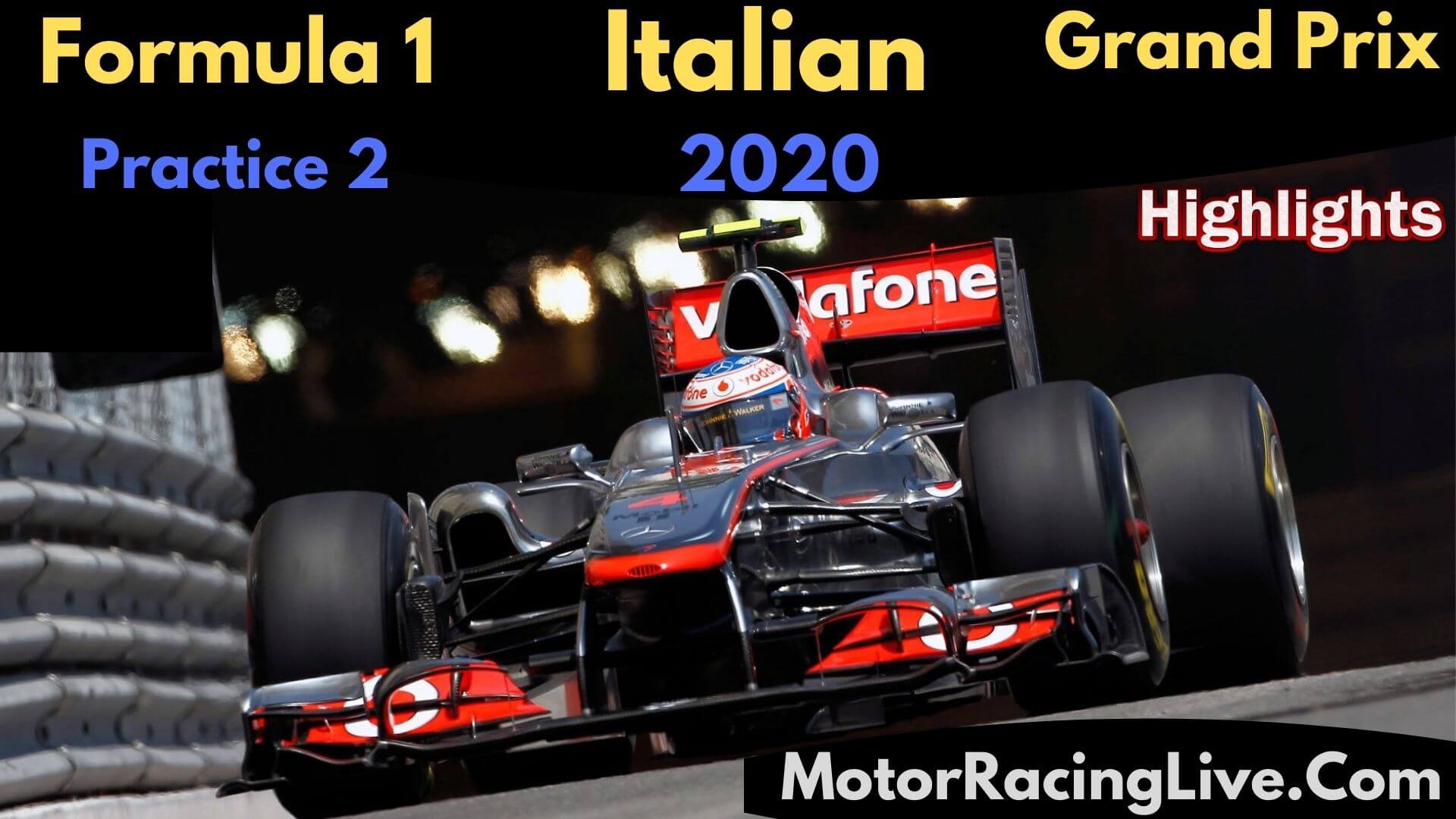 F1 Practice 2 Italian GP Race 2020 Highlights