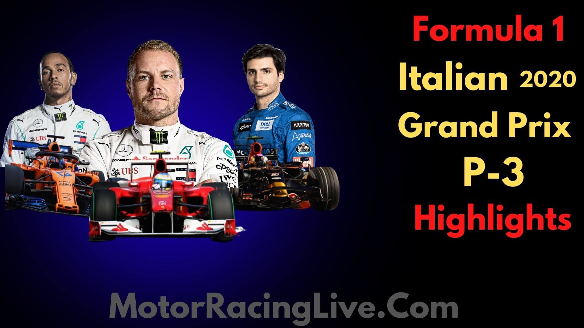 F1 Practice 3 Italian GP Race 2020 Highlights