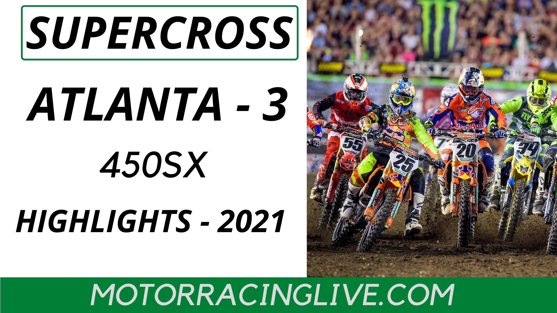 Atlanta 3 Round 15 450SX Highlights 2021 Supercross