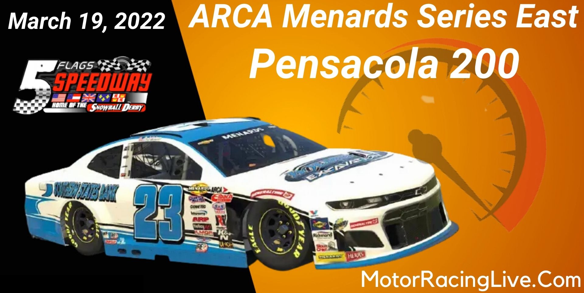 Pensacola 200 Live Stream ARCA Racing 2022