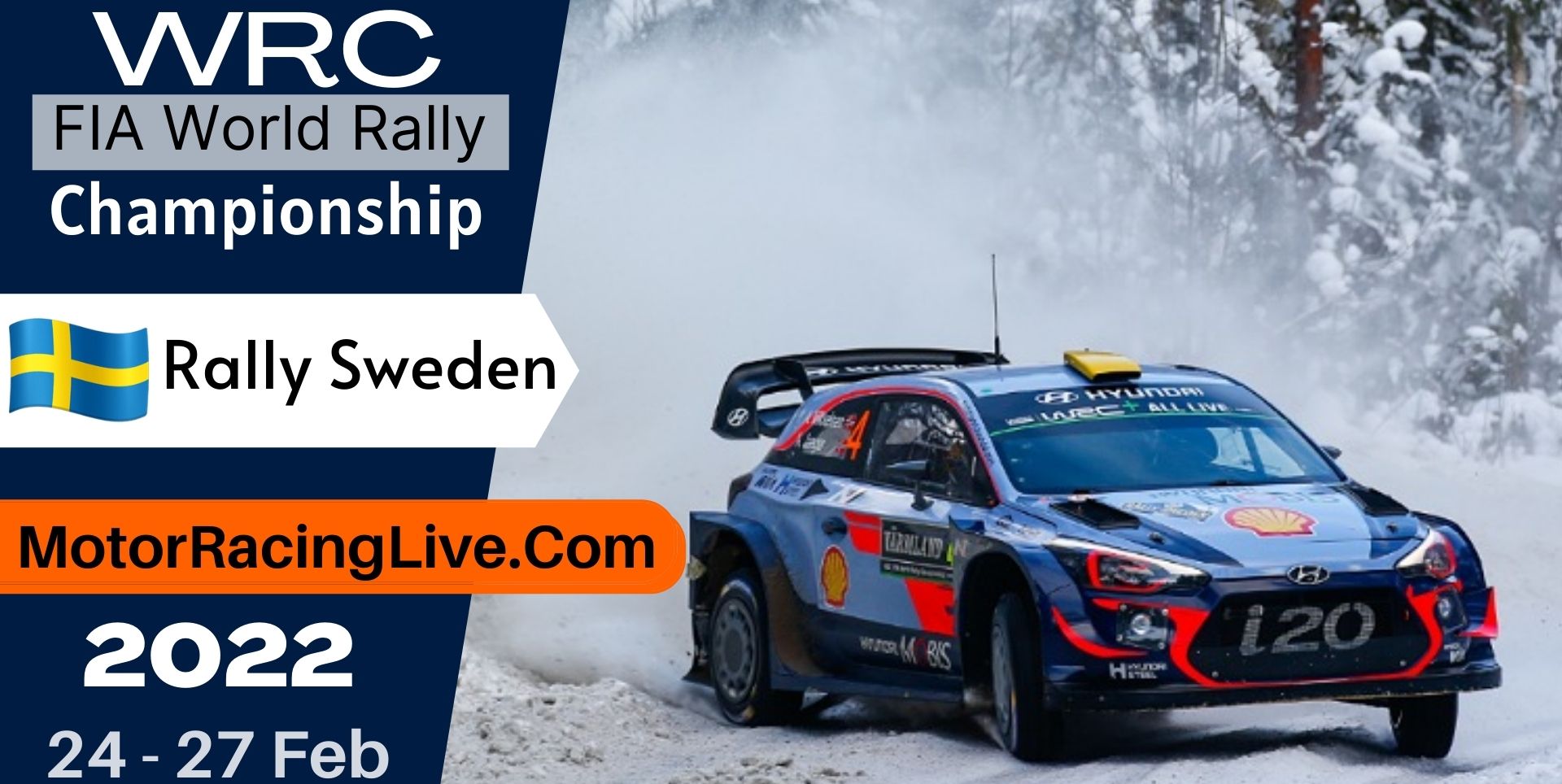 WRC Rally Sweden Round 2 Live Stream 2022