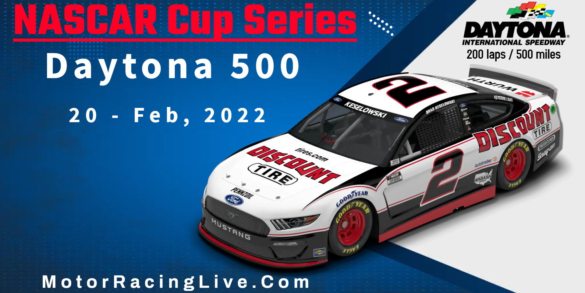 Daytona 500 Nascar Cup 2022 Live Stream