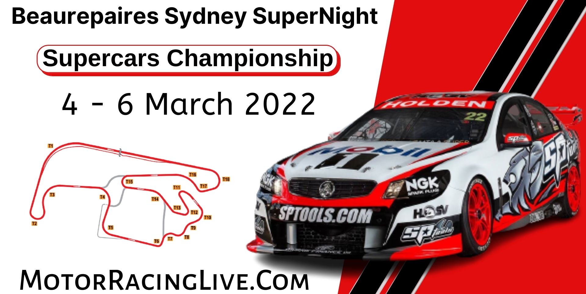 Beaurepaires Sydney SuperNight Live 2022 | Supercars