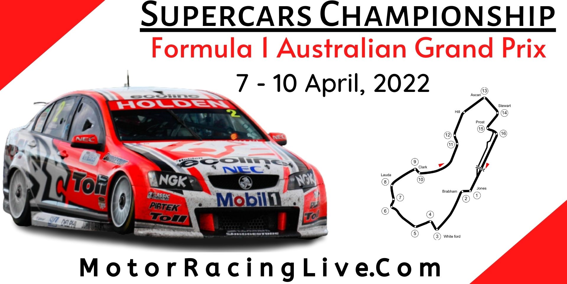 Formula 1 Australian GP Live Stream 2022 | Supercars