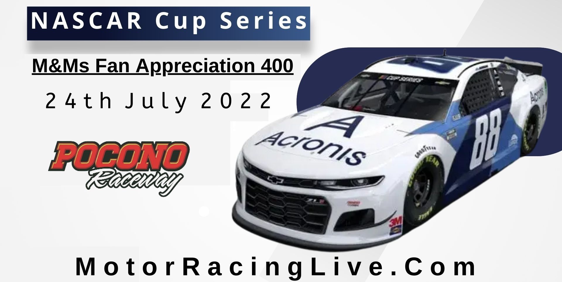 M&Ms Fan Appreciation 400 NASCAR Cup 2022 Live Stream