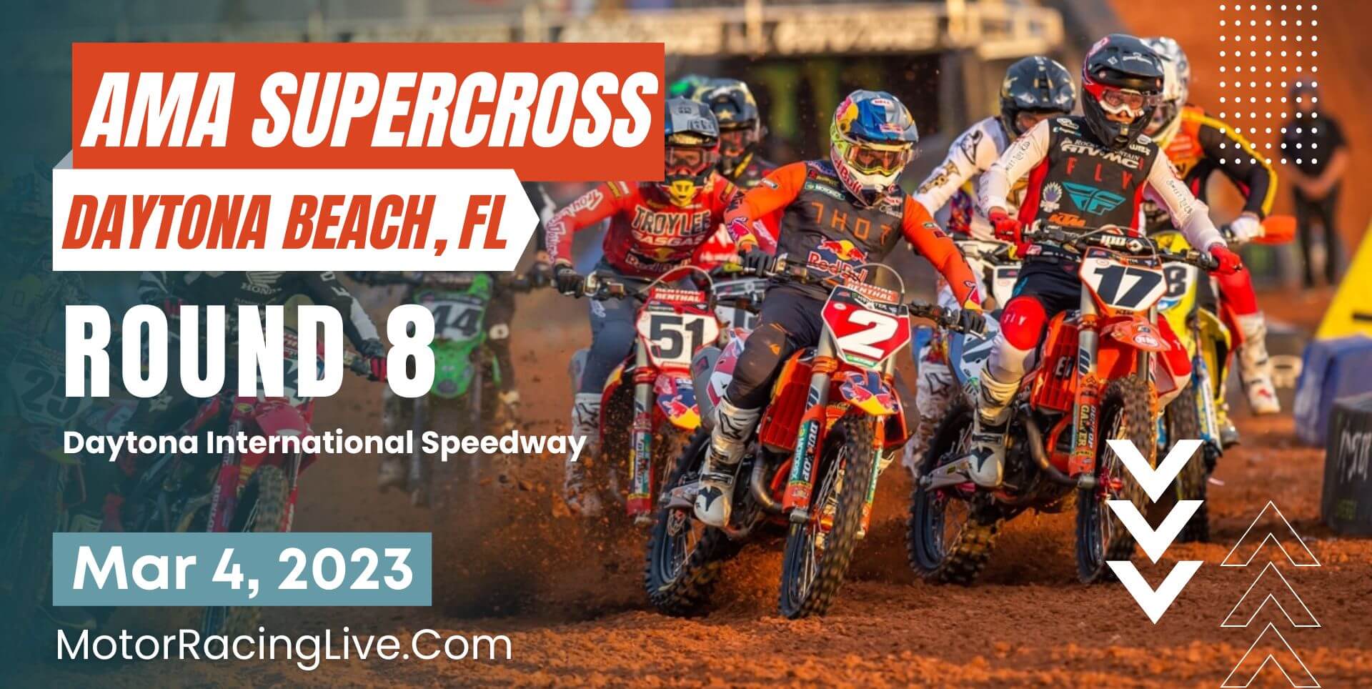 Daytona Beach Round 8 Live Stream 2023 | AMA Supercross