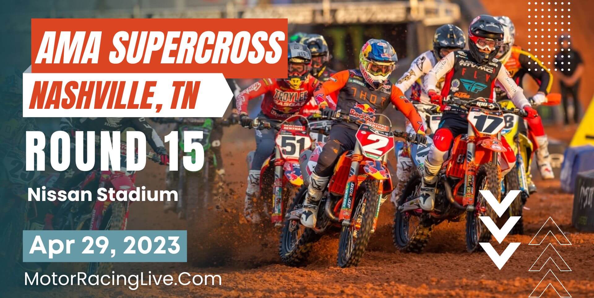 Nashville Round 15 Live Stream 2023 | AMA Supercross