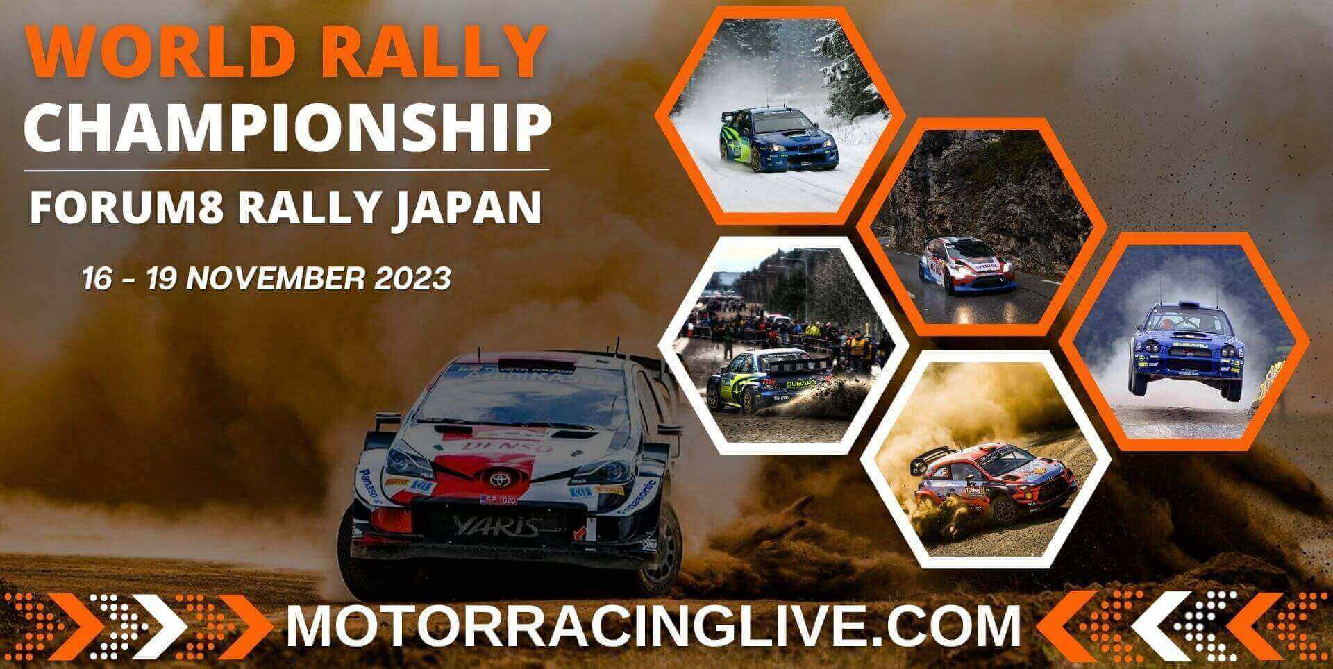 WRC FORUM8 Rally Japan Round 13 Live Stream 2023