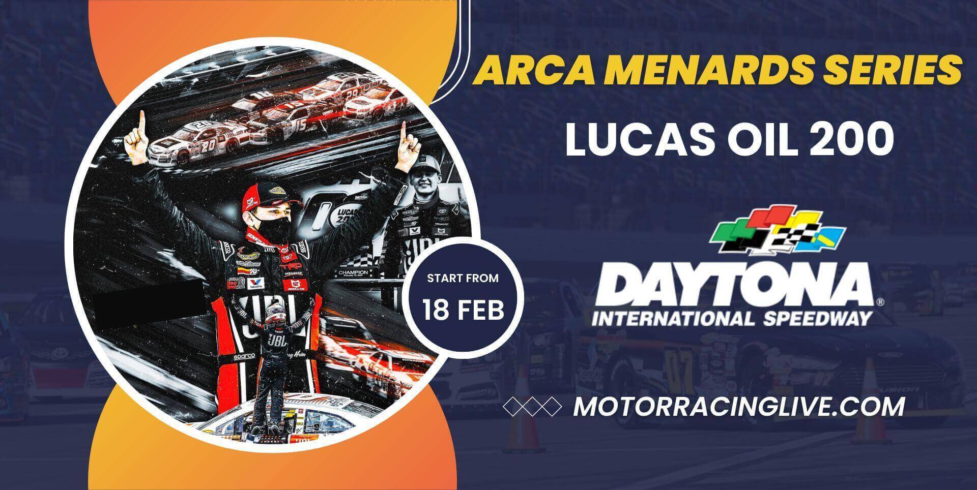 Lucas Oil 200 Live Stream ARCA Racing 2023